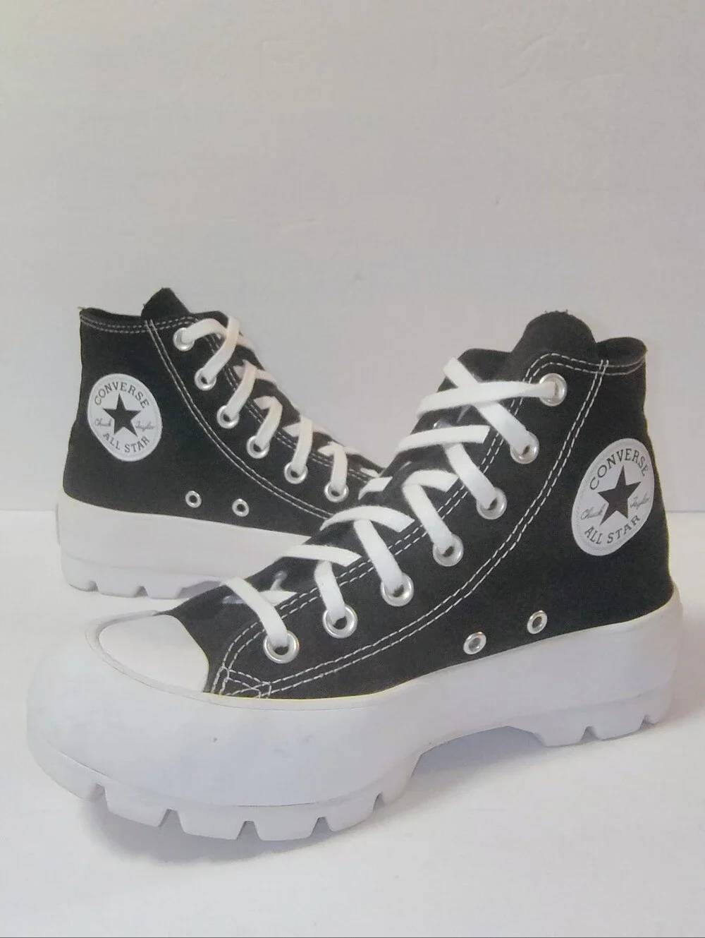Converse Chuck Taylor All Star Hi Lugged 'Black' Platform Canvas Sneakers 7